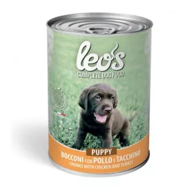 24x Leo's kutyakonzerv 415g Puppy Csirke-Pulyka