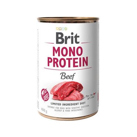 Brit Mono Protein Marha és Rizs 400g Kutyakonzerv 