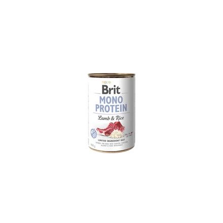 Brit Mono Protein Bárány és Rizs 400g Kutyakonzerv 
