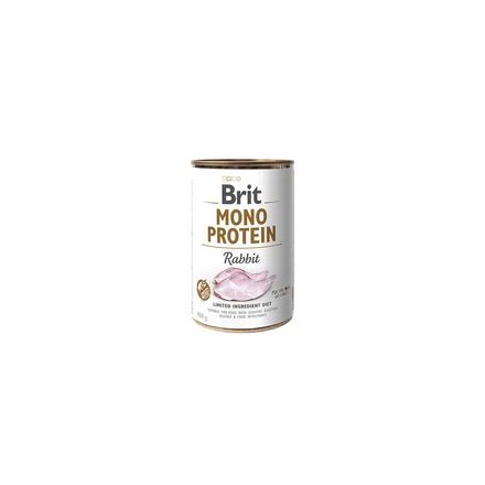 Brit Mono Protein Nyúl 400g Kutyakonzerv 