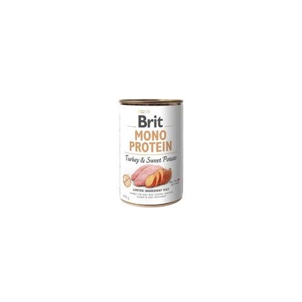 Brit Mono Protein Pulyka és Édesburgonya 400g Kutyakonzerv 
