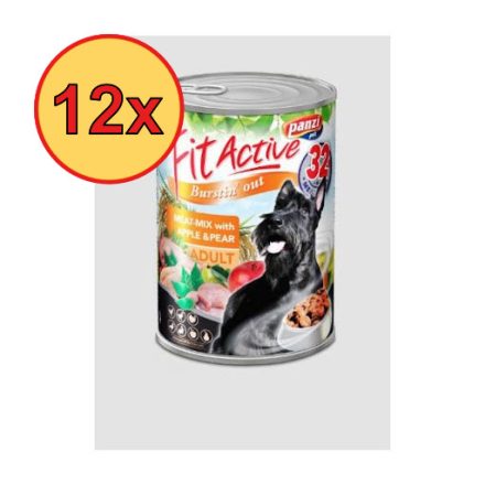 12x Panzi FitActive DOG 1240g Meat-Mix