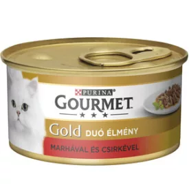 12x Gourmet Gold 85g Szósz Marha + Csirke (666)