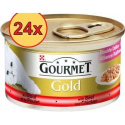 24x Gourmet Gold 85g Szósz Marha + Csirke