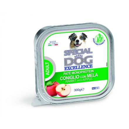 18x Special Dog Excellence Fruits 300g Pate Monoprotein Nyúl+Alma Alutálca