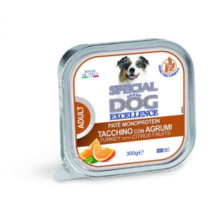 18x Special Dog Excellence Fruits 300g Pate Monoprotein Pulyka+Citrusfélék Alutálca