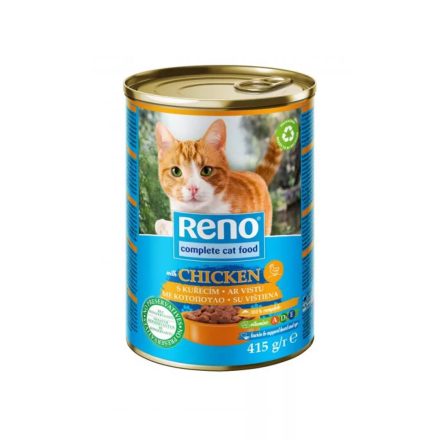 24x Reno Cat 415g Csirkés konzerv felnőtt macskák részére