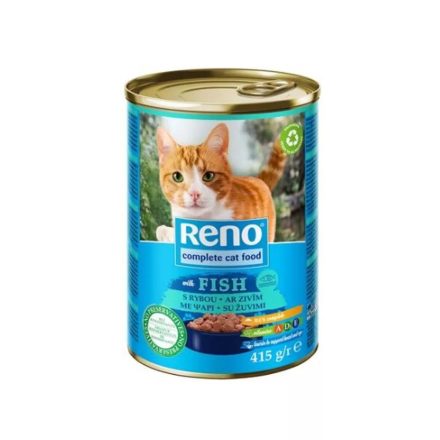 24x Reno Cat 415g Halas konzerv felnőtt macskák részére