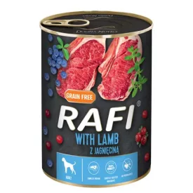   24x Rafi 400g Adult Pate Bárány Kék és Vörösáfonyával Kutyakonzerv