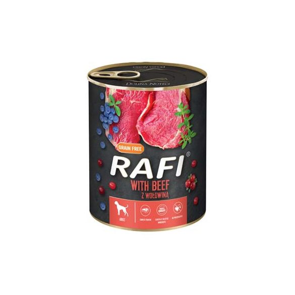 Rafi 800g Adult Pate Marha Kék és Vörösáfonyával Kutyakonzerv