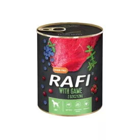   12x Rafi 800g Adult Pate Vad Kék és Vörösáfonyával Kutyakonzerv