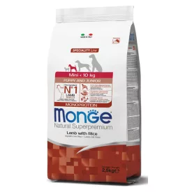   4x Monge Dog Speciality Line 2,5kg Mini Puppy&Junior Bárány + Rizs (monoprotein)