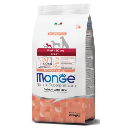 Monge Dog Speciality Line 2,5kg Mini Lazac + Rizs (monoprotein)