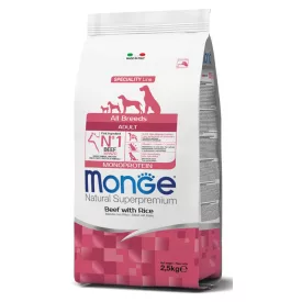   4x Monge Dog Speciality Line 2,5kg Marha + Rizs Monoprotein (minden fajtának) 