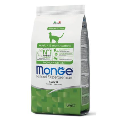 Monge Cat 1,5kg Monoprotein Nyúl