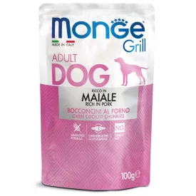 24x Monge Dog Grill 100g Alutasak Sertés