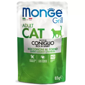 28x Monge Cat Grill 85g Alutasak Nyúl