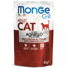 28x Monge Cat Grill 85g Alutasak Bárány