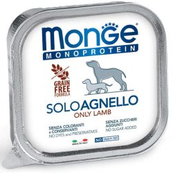 Monge Dog Monoprotein Paté 150g Alutálca 100% Bárány