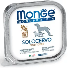 24x Monge Dog Monoprotein Paté 150g Alutálca 100% Szarvas