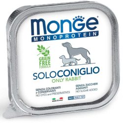 Monge Dog Monoprotein Paté 150g Alutálca 100% Nyúl