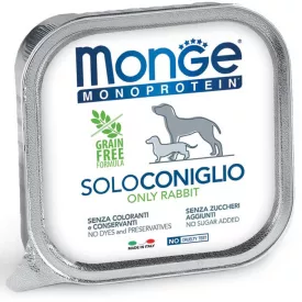 24x Monge Dog Monoprotein Paté 150g Alutálca 100% Nyúl