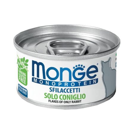 Monge Cat Monoprotein Flakes 80g 100% Nyúl