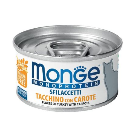 Monge Cat Monoprotein Flakes 80g 100% Pulkya + Sárgarépa