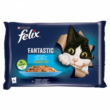12x Félix 4x85g Fantastic Lazac + Lepényhal Alutasak 457