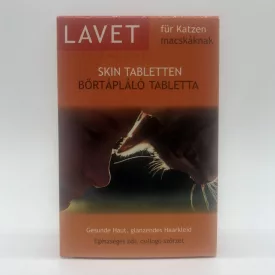 12x LAVET Bőrtápláló tabl. macskának