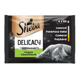   13x Sheba Vegyes választék  Alutasakos macskaeledel 4x85g DJ27D