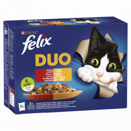 6x Félix 12x85g Fantastic Duo Házias Válogatás Aszpikban