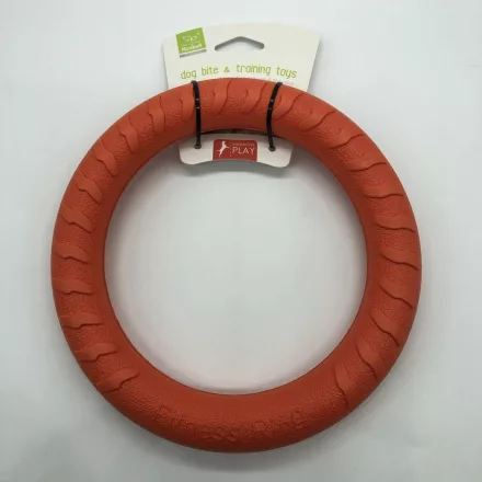 Gumi kutyajáték - karika - 19cm - SÁRGA