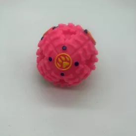 Viccesen sípolós gumilabda - 8cm - pink