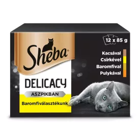 4x Sheba 12x85g Szárnyas Alutasakos macskaeledel