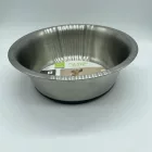 Itatótál / Etetőtál csúszásgátlóval -  fém színű 22cm/1500ml