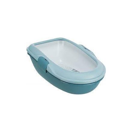 Alomtálca három részes világoskék 39x22x59cm - Trixie Berto Litter Tray - alomtálca szett 