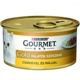 12x Gourmet Gold 85g Szósz Csirke + Máj (972)