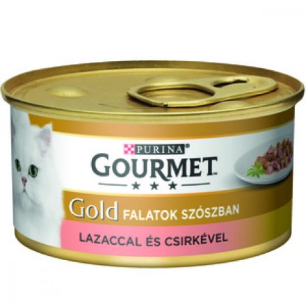 24x Gourmet Gold 85g Szósz Lazac + Csirke
