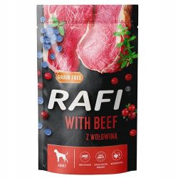   Rafi 500g Adult Pate Marha Kék és Vörösáfonyával Kutya alutasakos