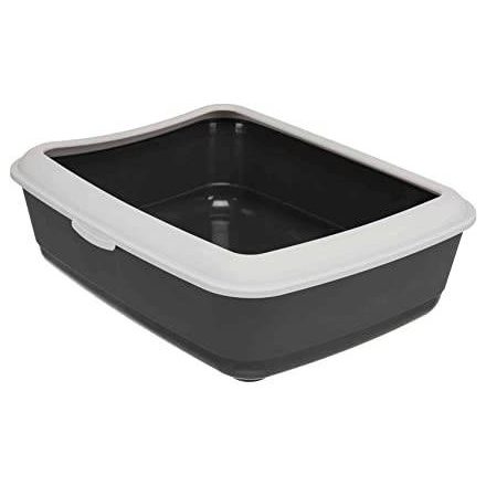 Alomtálca peremes sötét szürke/fehér 37x15x47cm - Trixie Litter Tray