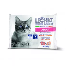 13x Lechat Excellence Alutasak 4x100g Marha + Lazac