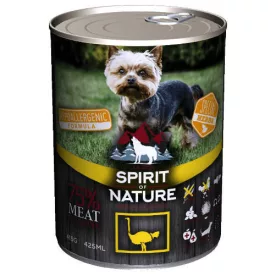 12x Spirit of Nature Hipoallergén KUTYA konzerv 415g Strucc