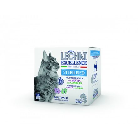 Lechat Excellence Alutasak 12x100g Kacsa + Nyúl