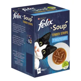 8x Félix Soup Strips Halas válogatás 6x48g