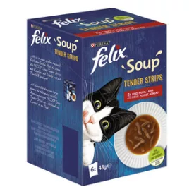 8x Félix Soup Strips Házias válogatás 6x48g