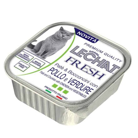 32x Lechat Excellence Fresh 100g paté+chunks Csirke+Zöldség