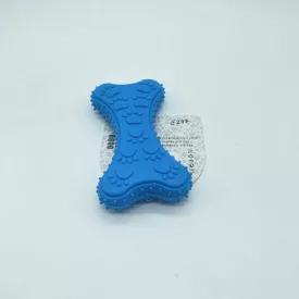 Tappancsos gumicsont kutyajáték- 10cm - kék