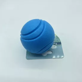 Tömör gumilabda kutyajáték - kb 6 cm - KÉK