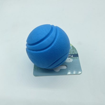 Tömör gumilabda kutyajáték - kb 6 cm - KÉK